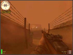 Po kilku chwilach w oddali powinieneś zauważyć wrogi bunkier - Battle Of Kasserine Pass I (4) | MISJA 1 - Tunisia | MoHAA Breakthrough - Medal of Honor: Allied Assault - Breakthrough - poradnik do gry