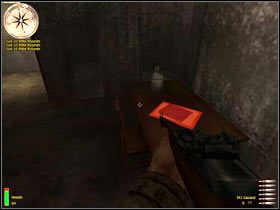 Na lewo od stanowisk maszynowych powinieneś zauważyć poszukiwane dokumenty (mienią się na czerwono) - Battle Of Kasserine Pass I (5) | MISJA 1 - Tunisia | MoHAA Breakthrough - Medal of Honor: Allied Assault - Breakthrough - poradnik do gry