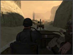 Po raz kolejny zaczynając misję jadziesz jeepem - Battle Of Kasserine Pass II (1) | MISJA 2 - Tunisia | MoHAA Breakthrough - Medal of Honor: Allied Assault - Breakthrough - poradnik do gry