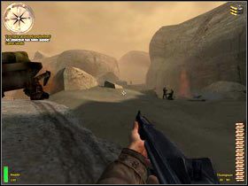 W sumie będziesz się musiał pozbyć trzech dział - Battle Of Kasserine Pass II (1) | MISJA 2 - Tunisia | MoHAA Breakthrough - Medal of Honor: Allied Assault - Breakthrough - poradnik do gry