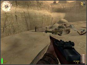 Skieruj się do działa, które zniszczyłeś w pierwszej kolejności - Battle Of Kasserine Pass II (2) | MISJA 2 - Tunisia | MoHAA Breakthrough - Medal of Honor: Allied Assault - Breakthrough - poradnik do gry