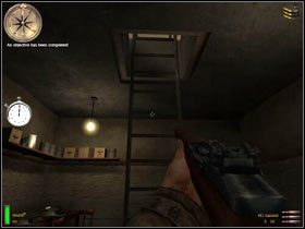 Powinieneś pamiętać drabinę, którą mijałeś kilka pomieszczeń wcześniej - Battle Of Kasserine Pass II (3) | MISJA 2 - Tunisia | MoHAA Breakthrough - Medal of Honor: Allied Assault - Breakthrough - poradnik do gry