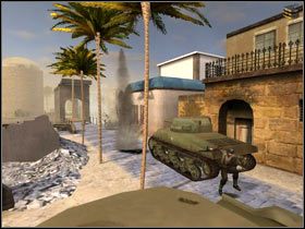 Podobnie jak wcześniej, misję zaczynasz w ruchu - Bizerte Canal (1) | MISJA 3 - Tunisia | MoH Alied Assault Breakthrough - Medal of Honor: Allied Assault - Breakthrough - poradnik do gry