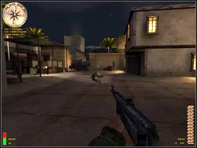 Po chwili dojdziesz do miejsca, w którym broni się Klaus - Bizerte Harbor (5) | MISJA 4 - Tunisia | MoH Alied Assault Breakthrough - Medal of Honor: Allied Assault - Breakthrough - poradnik do gry