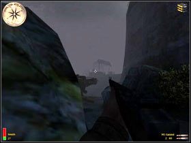 Zbliż się do skał a następnie ostrożnie wychyl - Glider Landing (2) | MISJA 5 - Sicily | MoH Alied Assault Breakthrough - Medal of Honor: Allied Assault - Breakthrough - poradnik do gry