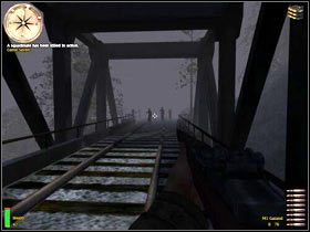 Opuść stanowisko maszynowe i ruszaj po torach do miejsca, z którego przyjechał pociąg - Glider Landing (3) | MISJA 5 - Sicily | MoH Alied Assault Breakthrough - Medal of Honor: Allied Assault - Breakthrough - poradnik do gry