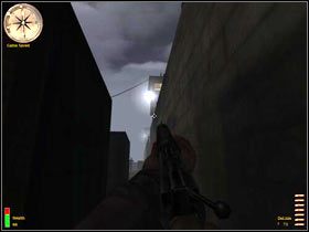 Poruszaj się przy murze, przy którym znajdują się wieże z reflektorami - The Airfield At Caltagirone (3) | MISJA 6 - Sicily | MoHAA Breakthrough - Medal of Honor: Allied Assault - Breakthrough - poradnik do gry