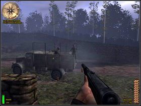 Po chwili zjawią się tu wrodzy żołnierze - Gela (1) | MISJA 7 - Sicily | Medal of Honor Alied Assault Breakthrough - Medal of Honor: Allied Assault - Breakthrough - poradnik do gry