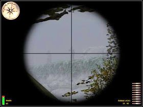 Dwójkę wrogich snajperów, którymi powinieneś się zająć ukazałem na screenie - Monte Cassino I (1) | MISJA 8 - Italy | MoHAA Breakthrough - Medal of Honor: Allied Assault - Breakthrough - poradnik do gry