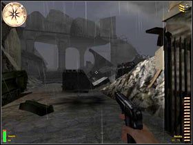 Skieruj się do nowo otwartej furtki (po schodach na górę i prosto) - Monte Cassino II (1) | MISJA 9 - Italy | MoHAA Breakthrough - Medal of Honor: Allied Assault - Breakthrough - poradnik do gry