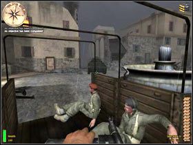 Pozostaje Ci już tylko wskoczyć na ciężarówkę - Monte Cassino II (3) | MISJA 9 - Italy | MoHAA Breakthrough - Medal of Honor: Allied Assault - Breakthrough - poradnik do gry