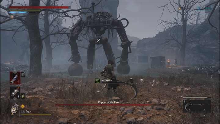 Generalnie boss ten nie zaskoczy Was niczym innym niż za pierwszym razem, dlatego zalecamy odwiedzić osobną stronę poradnika, która wyjaśnia jak z nim walczyć: Marionetka Przyszłości - Lies of P: Jak pokonać bossa Marionetka przyszłości na Bagnie Beznadziei? - Lies of P - poradnik do gry