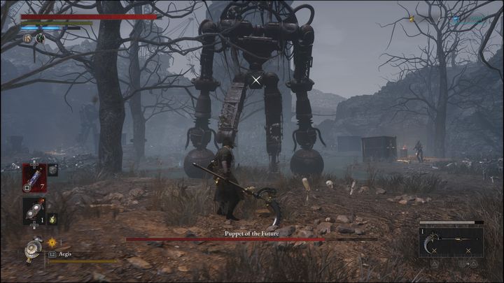 Jedyną nowością jest to, że z wieży, która znajduje się po prawej stronie, co pewien czas odbywać się będzie ostrzał z balisty - Lies of P: Jak pokonać bossa Marionetka przyszłości na Bagnie Beznadziei? - Lies of P - poradnik do gry