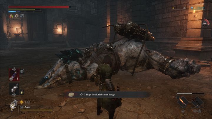 Za pokonanie Strażnika drzwi otrzymacie 6549 Ergo oraz Odznakę wysoko postawionego alchemika - Lies of P: Jak pokonać bossa Strażnika drzwi? - Lies of P - poradnik do gry