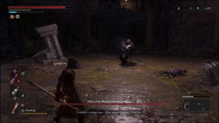 Gdy zabijecie dwójkę przeciwników, z trumny, która znajduje się na środku areny, wyłoni się Najstarszy z Bractwa Czarnych Królików - Lies of P: Jak pokonać bossa Bractwo Czarnych Królików - Lies of P - poradnik do gry