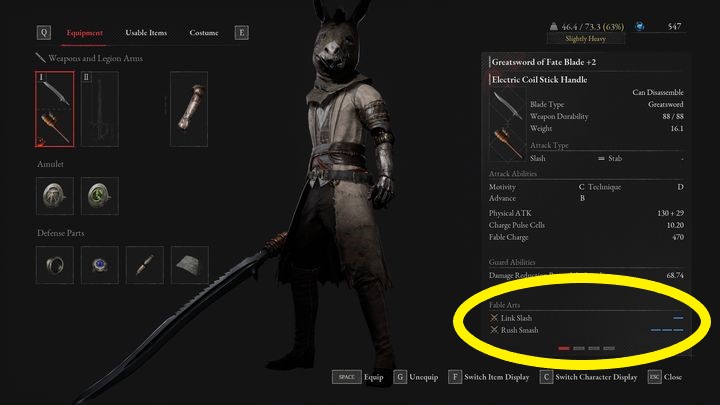 Każda broń posiada swój baśniowy kunszt, może być to zarówno unikalny atak jak i wzmocnienie oręża - Lies of P: Baśniowy kunszt - Lies of P - poradnik do gry