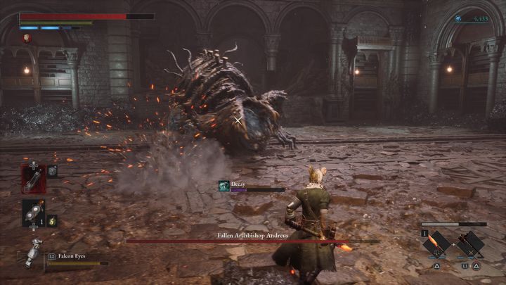 Upadły arcybiskup Andreus nakłada również rozkład, gdy atakuje, a z jego ciała wydostaje się maź - Lies of P: Jak pokonać bossa Upadły arcybiskup Andreus? - Lies of P - poradnik do gry