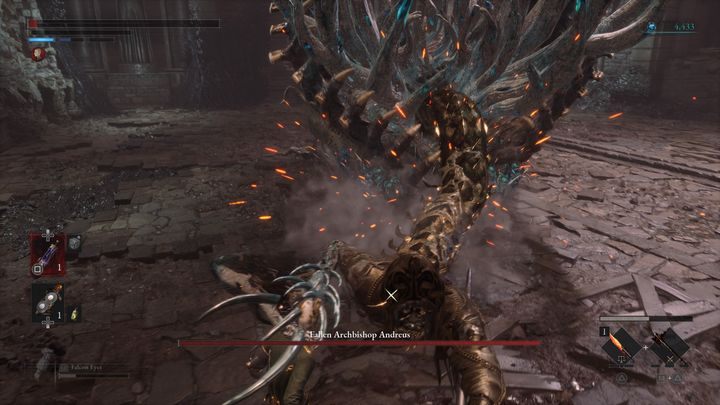 Gdy zdrowie bossa spadnie do zera, pojawi się cutscenka - Lies of P: Jak pokonać bossa Upadły arcybiskup Andreus? - Lies of P - poradnik do gry