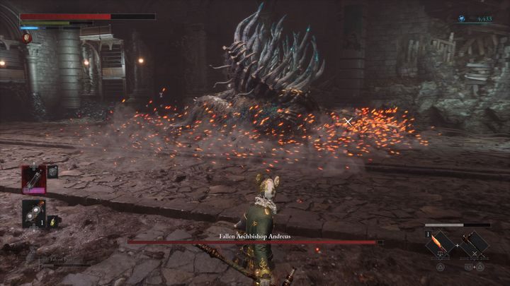 Jeśli będziecie walczyć z paszczą wielkiego robala, w którym ukryty był Andreus, nie powinien on Was zbytnio zaskakiwać nowymi ruchami - Lies of P: Jak pokonać bossa Upadły arcybiskup Andreus? - Lies of P - poradnik do gry