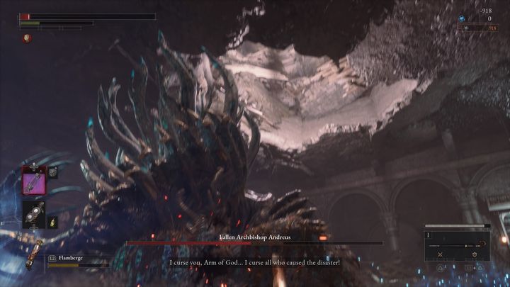 Uważajcie również na jego horyzontalne ataki, gdyż w trakcie drugiej fazy zacznie się obracać - Lies of P: Jak pokonać bossa Upadły arcybiskup Andreus? - Lies of P - poradnik do gry