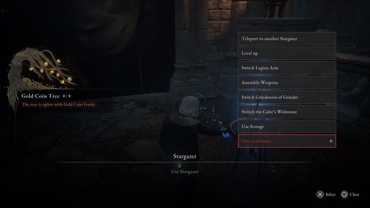 Jeśli stwierdzicie, że decyzja ta była błędna, lub po prostu nie będziecie chcieli walczyć z bossem, możecie wrócić do Stargazera o nazwie Pod Otchłanią i wybrać tam opcję: Oddaj swoje serce - Lies of P: Jak pokonać bossa Bezimienna Marionetka? - Lies of P - poradnik do gry