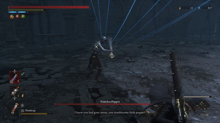 Bezimienna Marionetka często używa horyzontalnych cięć w walce - Lies of P: Jak pokonać bossa Bezimienna Marionetka? - Lies of P - poradnik do gry