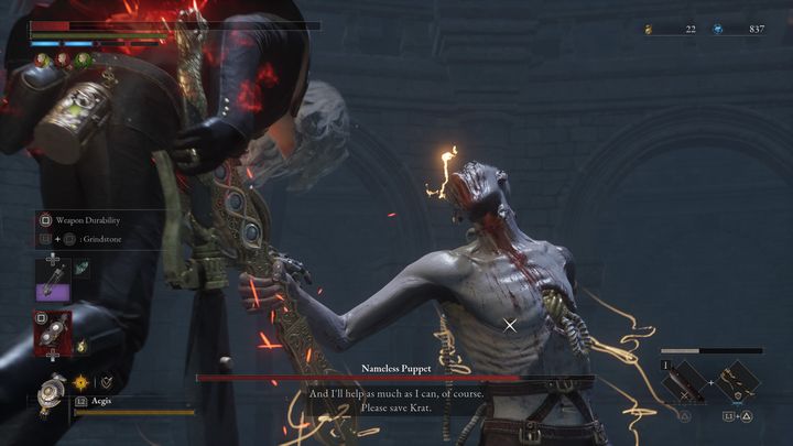 Jeśli Bezimienna Marionetka przygotowywać będzie się z daleka do pchnięcia mieczem, wykonajcie unik w bok w momencie, gdy się poruszy - Lies of P: Jak pokonać bossa Bezimienna Marionetka? - Lies of P - poradnik do gry