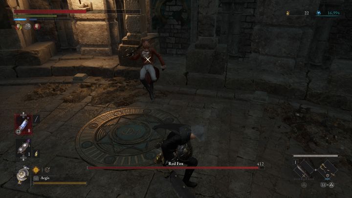 W przypadku, gdy odmówicie Czerwonej lisicy oddania dukatowego owocu, lub zabiliście wcześniej Czarnego kota, rozpoczniecie walkę z tym opcjonalnym bossem - Lies of P: Jak pokonać bossa Czerwona lisica? - Lies of P - poradnik do gry