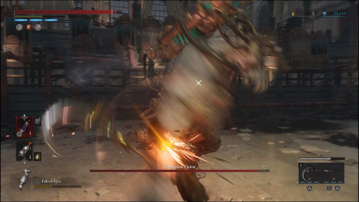 Pierwszy atak jaki wykona, to najprawdopodobniej szarża - Lies of P: Jak pokonać bossa Czempion Victor? - Lies of P - poradnik do gry