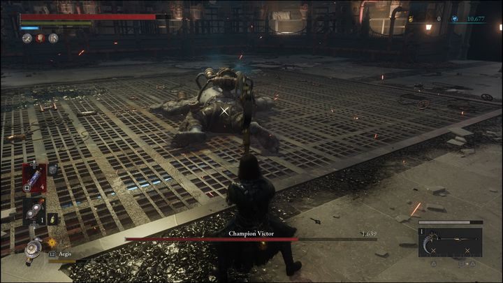 Jeśli udało Wam się oszołomić bossa, możecie wykonać śmiercionośny atak z przodu lub z tyłu - Lies of P: Jak pokonać bossa Czempion Victor? - Lies of P - poradnik do gry