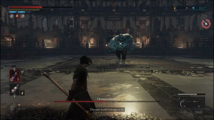 Po tym, jak zdrowie bossa spadnie poniżej 50%, włączy się cutscenka - Lies of P: Jak pokonać bossa Czempion Victor? - Lies of P - poradnik do gry