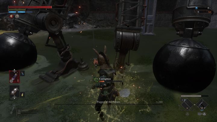 Marionetka przyszłości będzie również często tupać raz jedną, raz drugą nogą - Lies of P: Jak pokonać bossa Marionetka przyszłości? - Lies of P - poradnik do gry