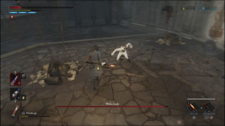 Co więcej, w tej walce nie możecie nawet za bardzo przejąć inicjatywy i atakować, a zwłaszcza naciskać cały czas przycisk ataku, ponieważ Biała Dama posiada zdolność kontrowania Waszych ciosów - Lies of P: Jak pokonać bossa Biała Dama? - Lies of P - poradnik do gry