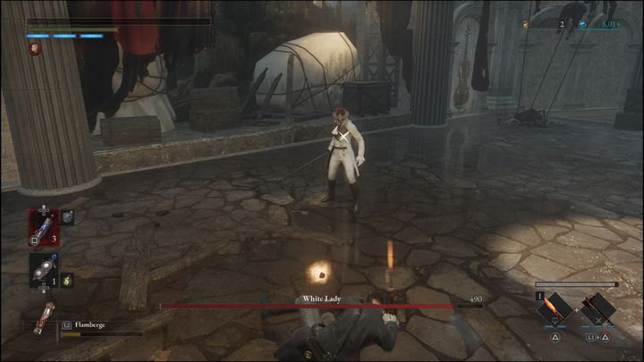 Blokowanie jej szybkich dźgnięć również nie jest wskazane, gdyż bardzo często zmienia tempo swoich ataków, co czyni je nieprzewidywalnymi - Lies of P: Jak pokonać bossa Biała Dama? - Lies of P - poradnik do gry