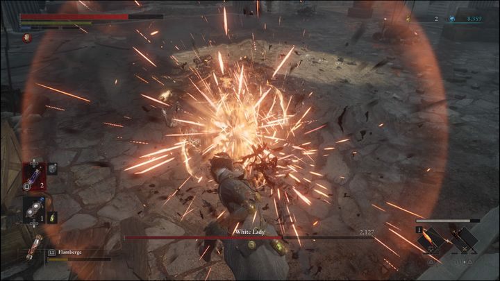 Biała Dama jest również bardzo podatna na wszelkie obrażenia od ognia lub elektryczności - Lies of P: Jak pokonać bossa Biała Dama? - Lies of P - poradnik do gry