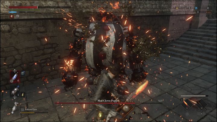 Boss może również zacząć się kręcić - Lies of P: Jak pokonać bossa Szalona marionetka klaun? - Lies of P - poradnik do gry