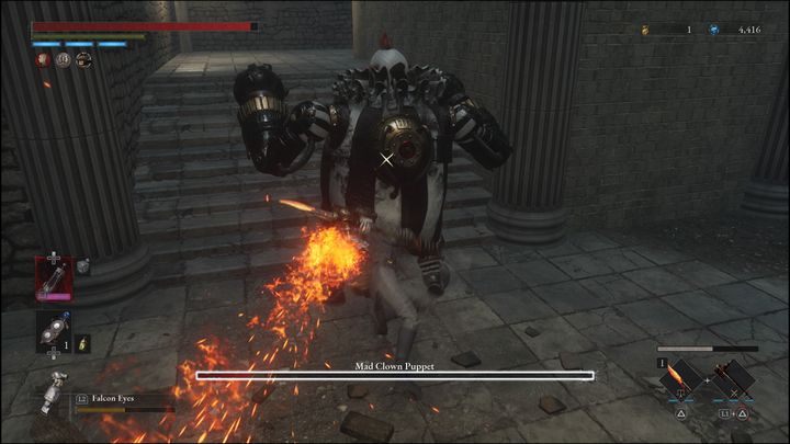 Największym zagrożeniem jest jego atak furii, gdy świeci się na czerwono - Lies of P: Jak pokonać bossa Szalona marionetka klaun? - Lies of P - poradnik do gry