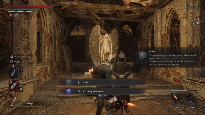 Giangio będzie stał obok posągu anioła bez głowy - Lies of P: Czym są Kamienie życzeń? - Lies of P - poradnik do gry