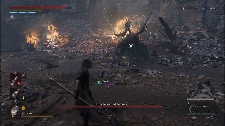 Zalecamy do walki z tym bossem wyekwipować rękę legionu o nazwie Flamberg - Lies of P: Jak pokonać bossa Zielonego potwora z bagna / Zielonego potwora marionetkożercę? - Lies of P - poradnik do gry