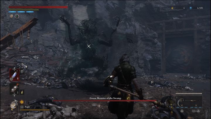 Druga opcja to zakopanie się w ziemi - Lies of P: Jak pokonać bossa Zielonego potwora z bagna / Zielonego potwora marionetkożercę? - Lies of P - poradnik do gry