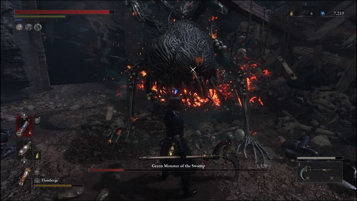 Jeśli udało Wam się oszołomić bossa, możecie wykonać śmiercionośny atak - Lies of P: Jak pokonać bossa Zielonego potwora z bagna / Zielonego potwora marionetkożercę? - Lies of P - poradnik do gry