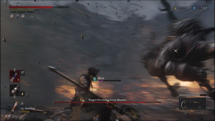 Boss będzie często skakać w Waszą stronę, maksymalnie trzy razy - Lies of P: Jak pokonać bossa Zielonego potwora z bagna / Zielonego potwora marionetkożercę? - Lies of P - poradnik do gry