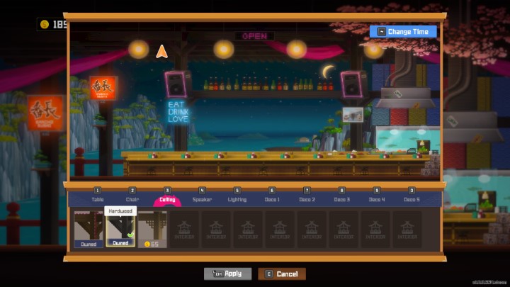 W menu wnętrza będziecie mogli zakupić oraz wybrać z szeregu dostępnych opcji wyposażenia - Dave the Diver: Jak zmienić wygląd baru i łodzi? - Dave the Diver - poradnik do gry