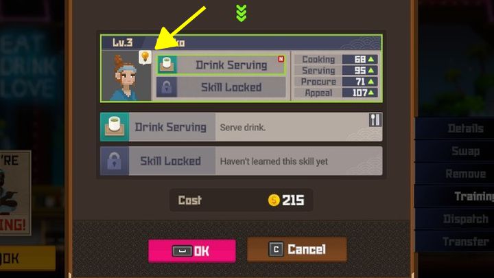 1 - Dave the Diver: Co oznacza ikona żarówki nad personelem? - Dave the Diver - poradnik do gry