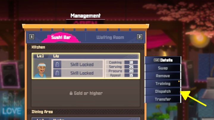 1 - Dave the Diver: Jak wydać personelowi komendę Dispatch? - Dave the Diver - poradnik do gry