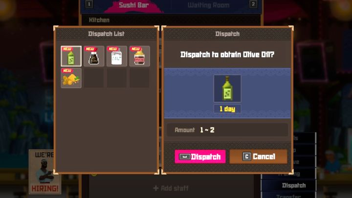 2 - Dave the Diver: Jak wydać personelowi komendę Dispatch? - Dave the Diver - poradnik do gry