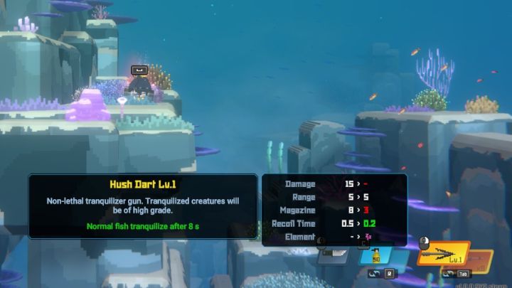 1 - Dave the Diver: Jak używać broni Tranquilizer i Net Gun? - Dave the Diver - poradnik do gry