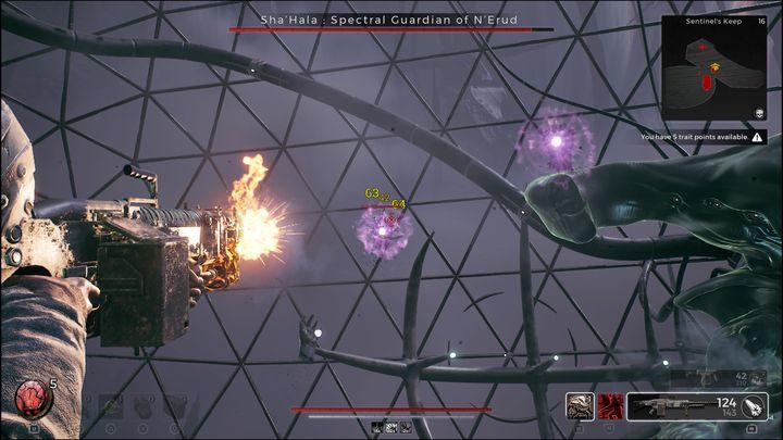 Nie marnujcie amunicji na atakowanie rąk, które zaczną świecić na fioletowo - Remnant 2: Jak pokonać ShaHala Spectral Guardian of NErud? - Remnant 2 - poradnik do gry