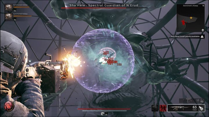 Od czasu do czasu ShaHala przestanie zasłaniać kulę swoimi rękoma - Remnant 2: Jak pokonać ShaHala Spectral Guardian of NErud? - Remnant 2 - poradnik do gry