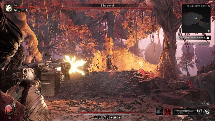 Przez większość czasu Shrewd będzie teleportować się do trzech wzniesień, z których zacznie swój ostrzał - Remnant 2: Jak pokonać Shrewd? - Remnant 2 - poradnik do gry